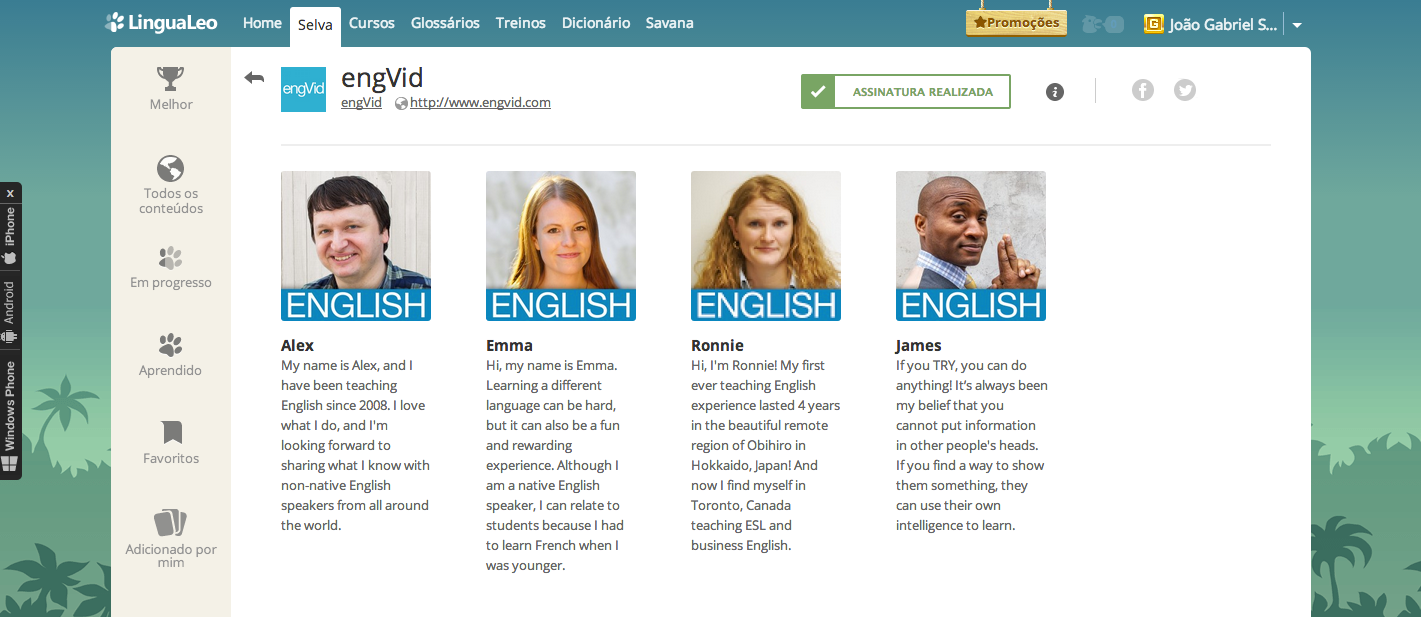 Engvid e TOEFL: os novos lançamentos da Selva do Inglês