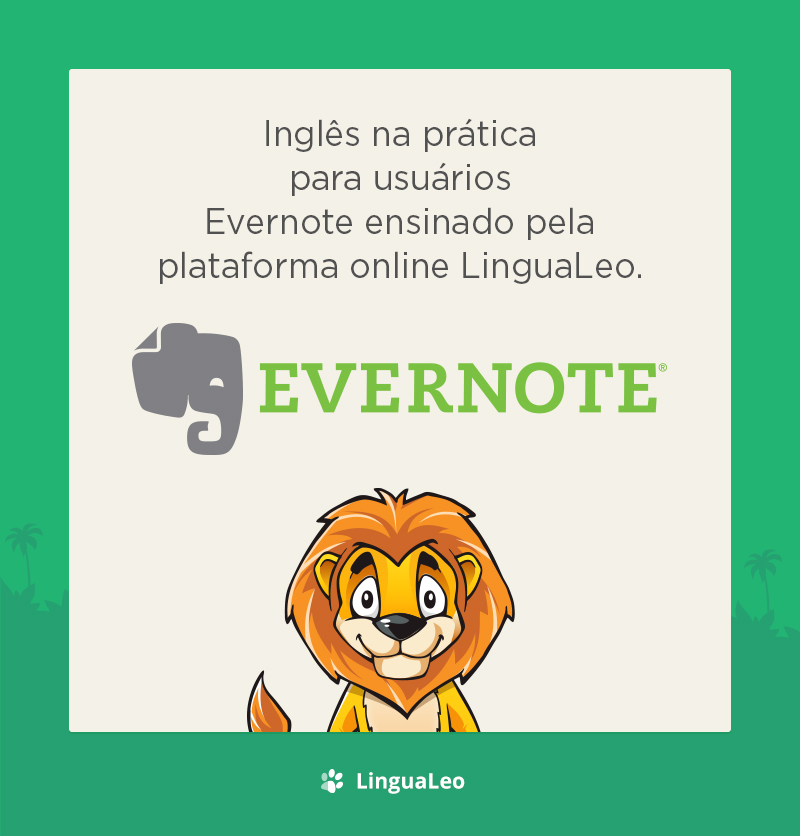 Dicas de Inglês da LinguaLeo agora na sua conta da Evernote