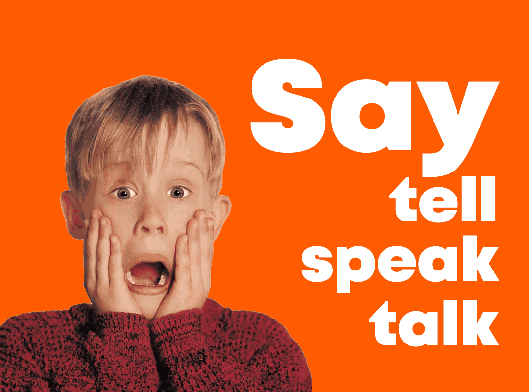 В чём разница между say, tell, speak и talk?