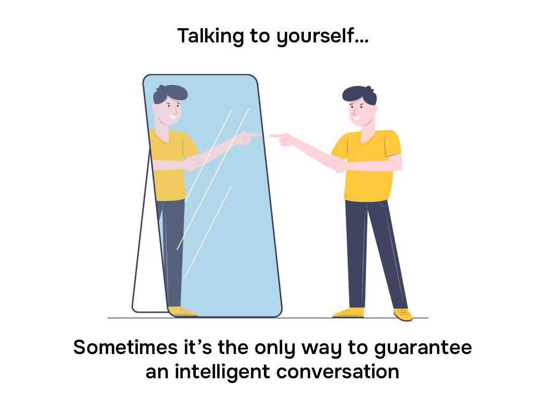 Мем про разговоры с самим собой