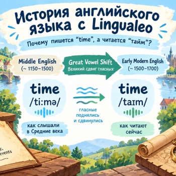 Почему в английском пишется «time», а читается «тайм»: история одного грандиозного сдвига
