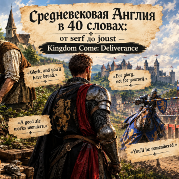 Средневековая Англия в 40 словах: от serf до joust